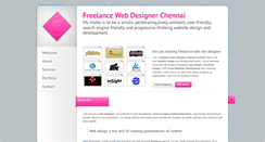 Desktop Screenshot of freelancewebdesignerchennai.com