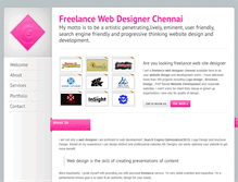 Tablet Screenshot of freelancewebdesignerchennai.com